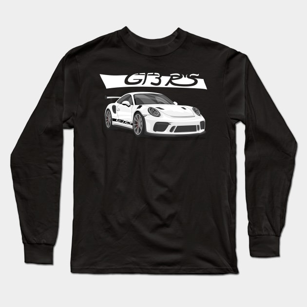 car gt3 rs 911 white edition Long Sleeve T-Shirt by creative.z